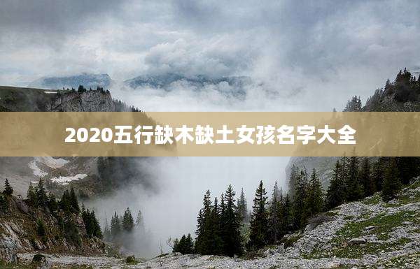 2020五行缺木缺土女孩名字大全