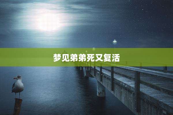梦见弟弟死又复活