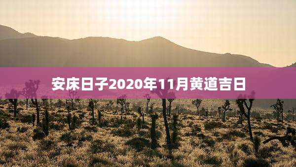 安床日子2020年11月黄道吉日