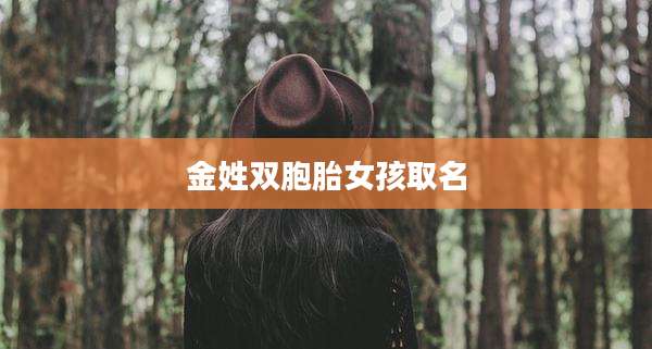 金姓双胞胎女孩取名