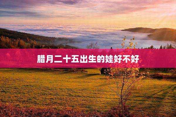 腊月二十五出生的娃好不好
