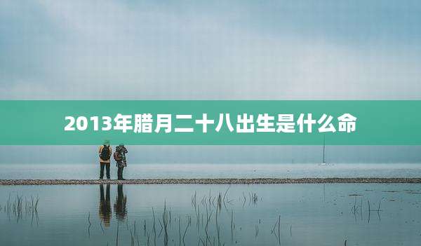 2013年腊月二十八出生是什么命