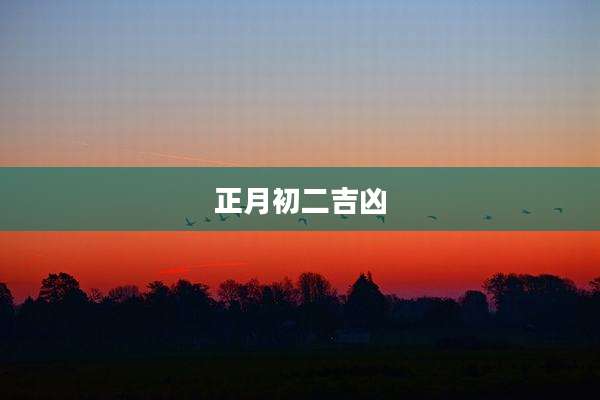 正月初二吉凶