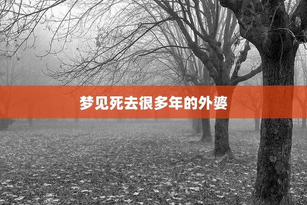 梦见死去很多年的外婆
