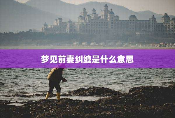 梦见前妻纠缠是什么意思