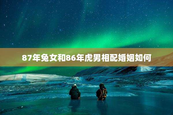 87年兔女和86年虎男相配婚姻如何