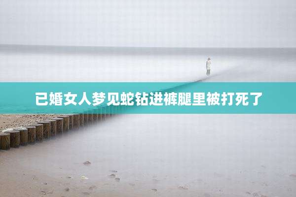 已婚女人梦见蛇钻进裤腿里被打死了