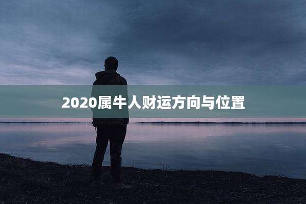 2020属牛人财运方向与位置