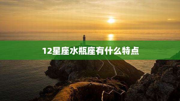 12星座水瓶座有什么特点