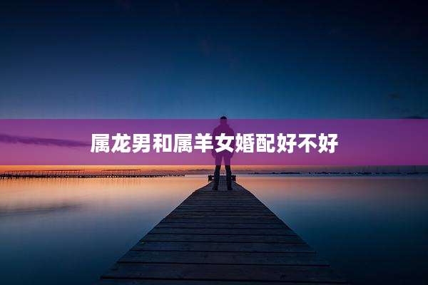 属龙男和属羊女婚配好不好