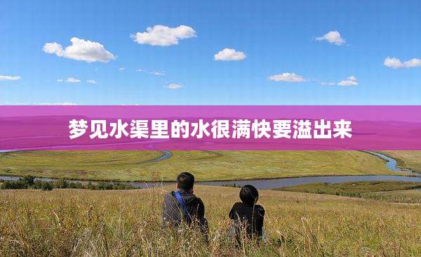 梦见水渠里的水很满快要溢出来