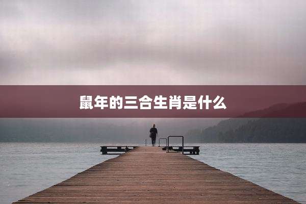 鼠年的三合生肖是什么