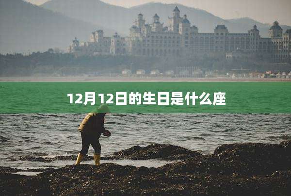 12月12日的生日是什么座