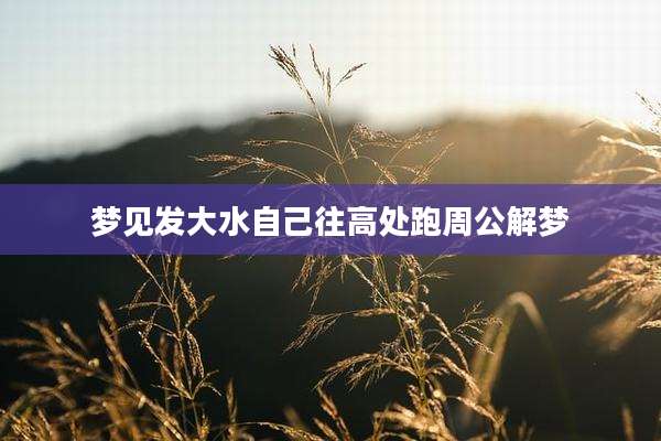 梦见发大水自己往高处跑周公解梦