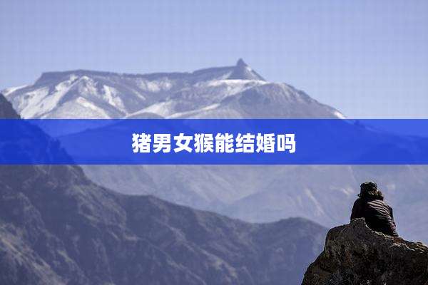 猪男女猴能结婚吗