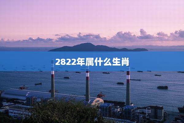 2822年属什么生肖