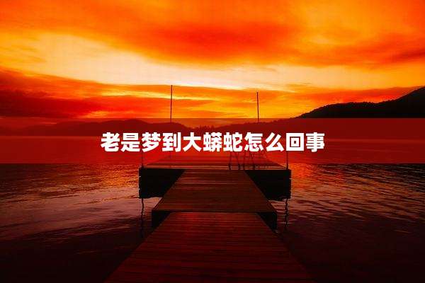 老是梦到大蟒蛇怎么回事