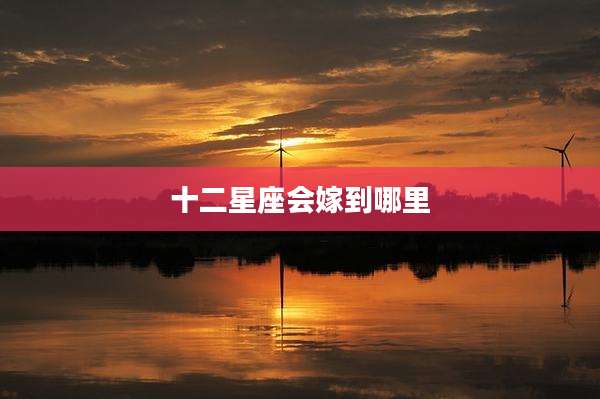 十二星座会嫁到哪里