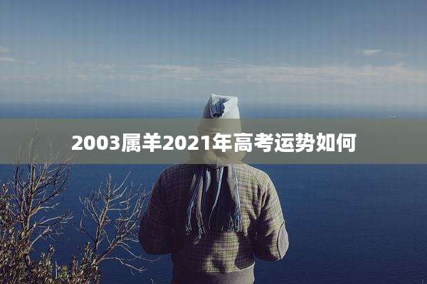 2003属羊2021年高考运势如何