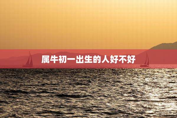 属牛初一出生的人好不好