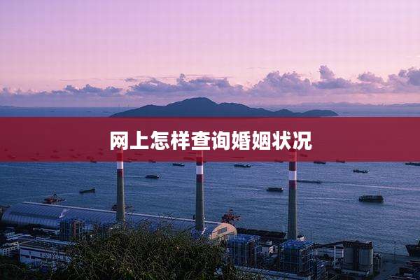 网上怎样查询婚姻状况