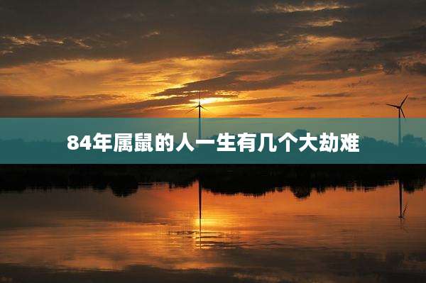 84年属鼠的人一生有几个大劫难