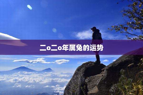 二o二o年属兔的运势