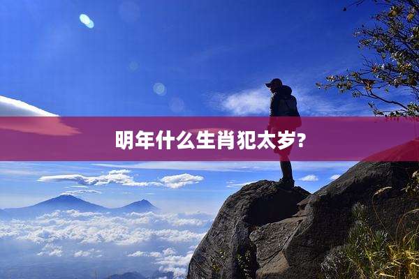 明年什么生肖犯太岁?