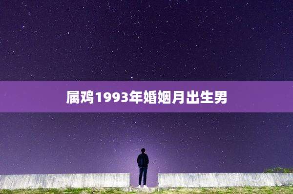 属鸡1993年婚姻月出生男