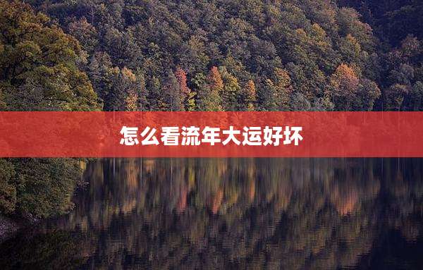 怎么看流年大运好坏