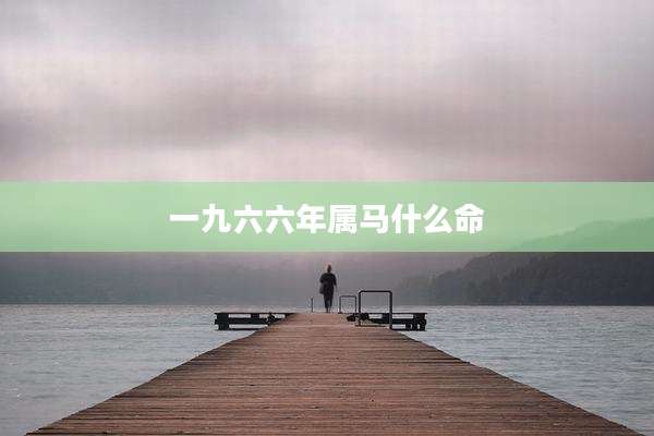 一九六六年属马什么命