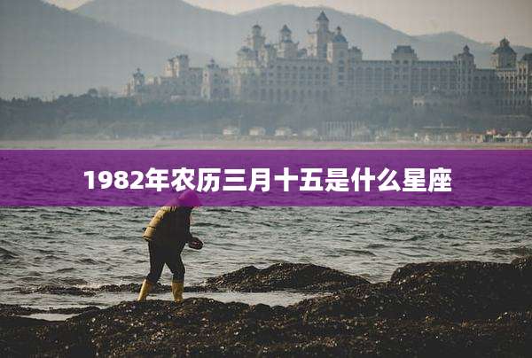 1982年农历三月十五是什么星座