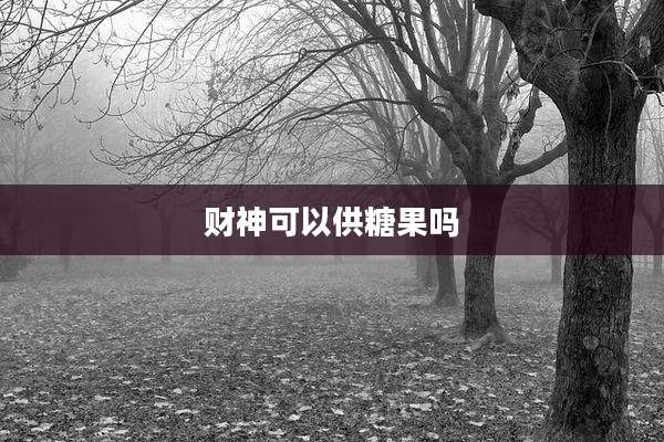 财神可以供糖果吗