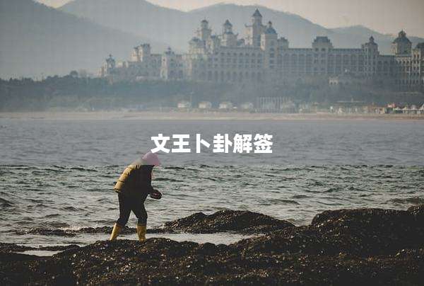 文王卜卦解签