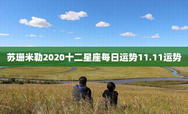 苏珊米勒2020十二星座每日运势11.11运势