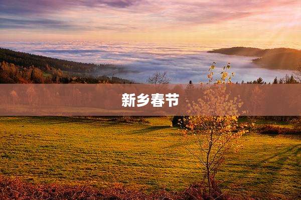 新乡春节
