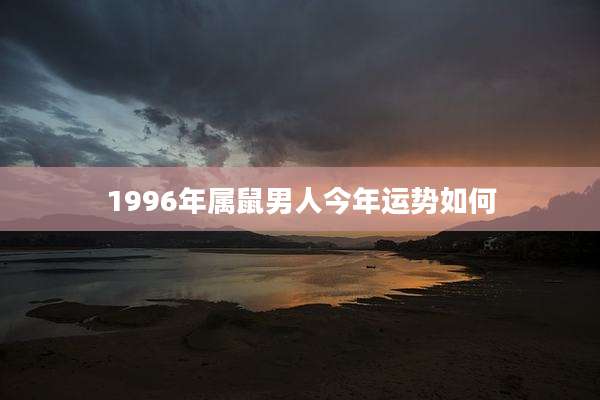 1996年属鼠男人今年运势如何