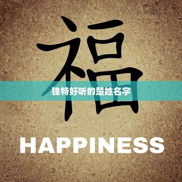 独特好听的楚姓名字