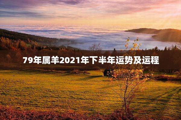 79年属羊2021年下半年运势及运程