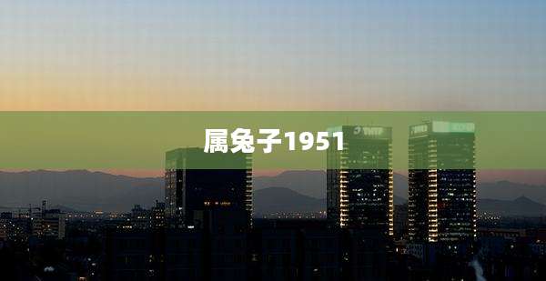 属兔子1951