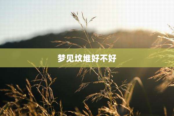梦见坟堆好不好