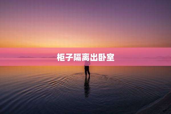 柜子隔离出卧室