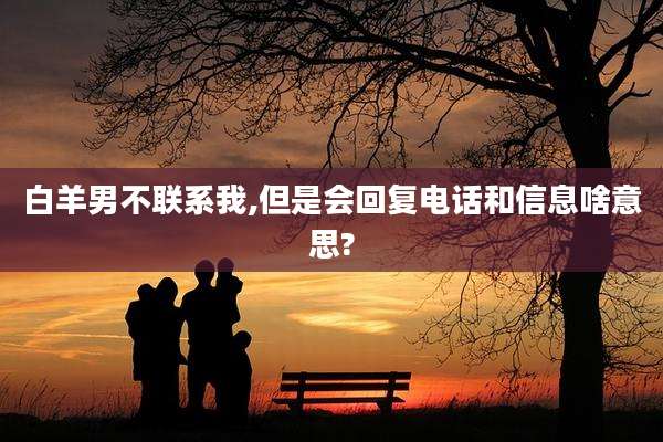 白羊男不联系我,但是会回复电话和信息啥意思?