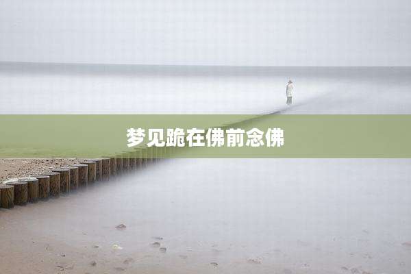 梦见跪在佛前念佛