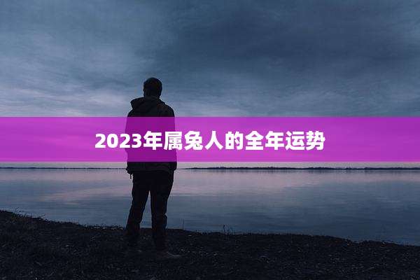 2023年属兔人的全年运势