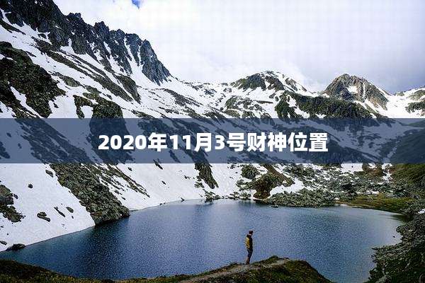 2020年11月3号财神位置