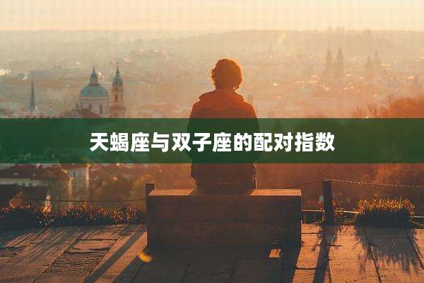 天蝎座与双子座的配对指数