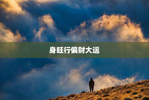 身旺行偏财大运