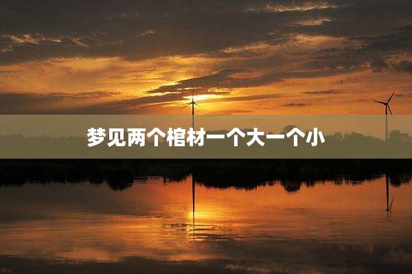 梦见两个棺材一个大一个小