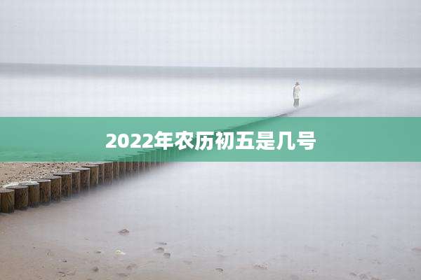 2022年农历初五是几号